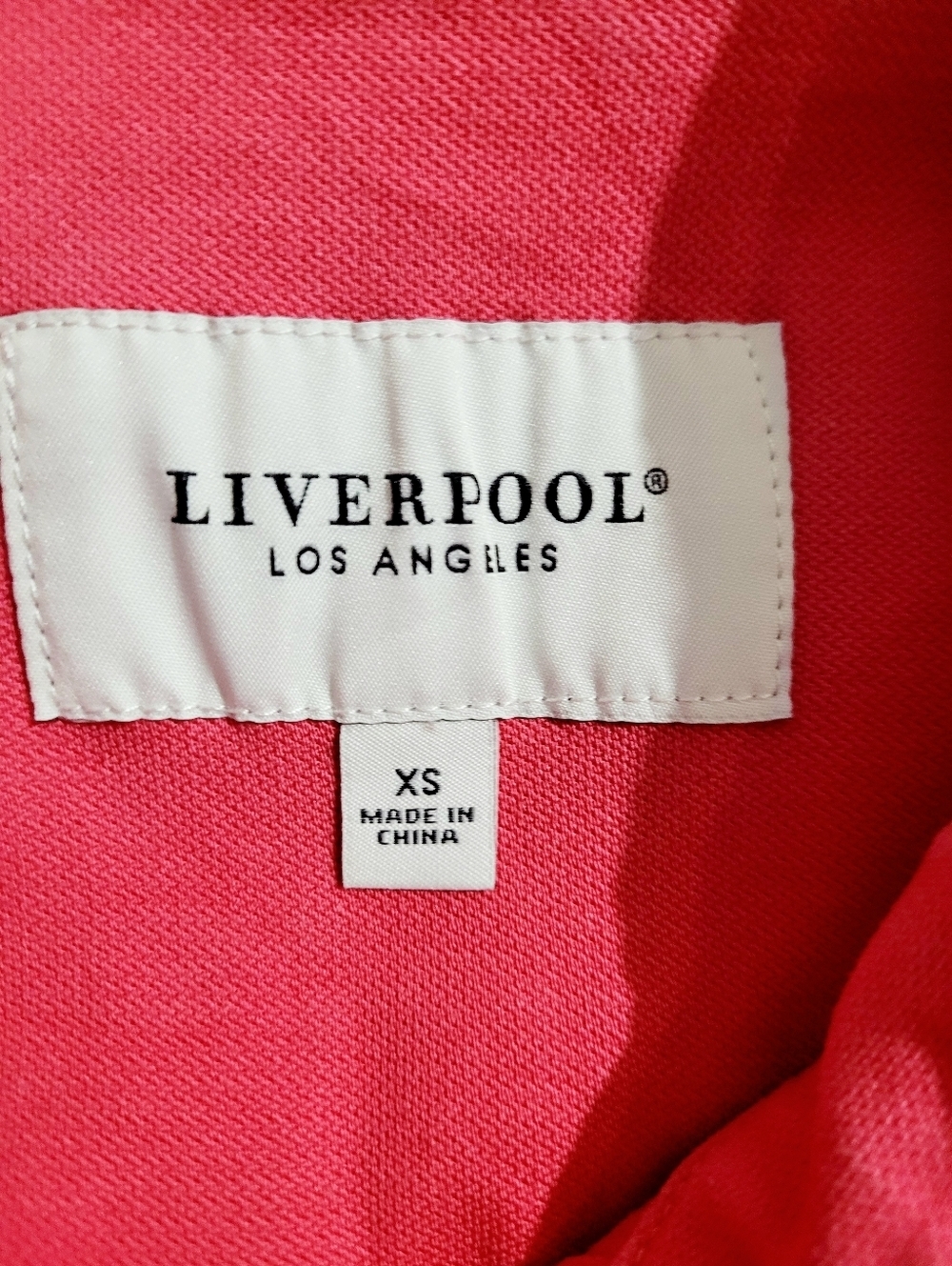 Liverpool Pink Shacket Size XS Lightweight Pearl Snap Front Shirt Jacket Casual - Picture 6 of 14